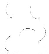 Tichy Trains 3054 HO Scale Formed Wire Grab Irons -- Curved Caboose pkg(25)