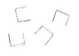 Tichy Trains 3057 HO Scale Formed Wire Grab Irons -- 24" Drop pkg(50)