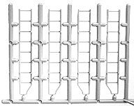 Tichy Trains 3076 HO Scale Freight Car Ladders pkg(16) -- Welded Steel Type w/Attached Stirrup