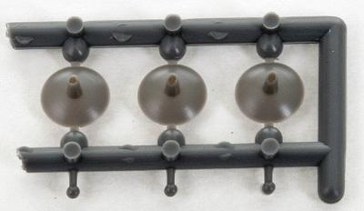 Tichy Trains 3505 S Scale Lamp Reflectors & Bulbs (Nonworking, Plastic pkg(12)
