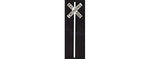 Tichy Trains 3538 S Scale Modern US Style Railroad Crossbuck Warning Signs -- pkg(8)