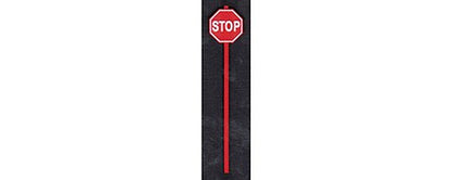 Tichy Trains 3542 S Scale Red Stop Signs -- pkg(8)