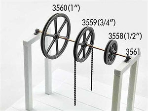 Tichy Trains 3559 S Scale 4-1/2' Diameter Sheave-Pillow Blocks -- 2 Sheaves, 4 Pillow Blocks