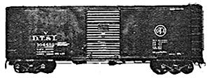Tichy Trains 4028 HO Scale USRA 40' Rebuilt Boxcar w/Steel Sides Upgrade - Kit -- Undecorated Single Car