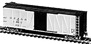 Tichy Trains 40324 HO Scale USRA 40' Rebuilt Boxcar w/Ribbed Steel Sides - Kit -- Single Car w/Georgia Railroad Decals
