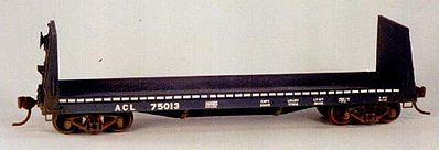 Tichy Trains 40424 HO Scale Pulpwood Flatcar - Kit -- Undecorated Single Car w/Decals for Atlantic Coast Line & Seaboard
