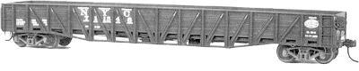 Tichy Trains 61041 HO Scale War Emergency Composite Mill Gondola (Plastic Kit) - 6-Pack -- New York Central (black)