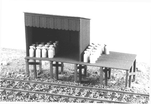 Tichy Trains 7017 HO Railroad Milk Station Kit