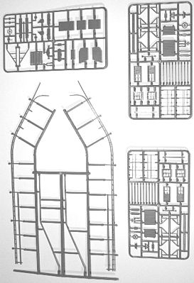 Tichy Trains 8008 HO Scale Coaling Tower Lift Mechanisms -- Lift Rails, Counterweight, Bucket & Mounting Brackets