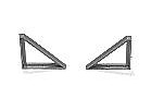 Tichy Trains 8011 HO Scale Brackets - Angle Iron Triangles for 3/8" Platforms