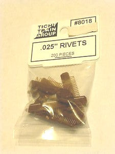 Tichy Trains 8018 HO .025 Rivets (200)