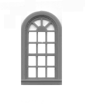 Tichy Trains 8047 HO Round Top Window w/Glazing & Shades 30"w x 58"h (12)
