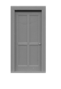 Tichy Trains 8049 HO 4-Panel Door & Frame 36"w x 80"h (6)