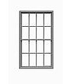 Tichy Trains 8086 HO Scale Masonry Windows -- 8/8 Double Hung; Scale 38" Wide x 68" High pkg(12)