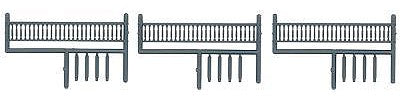 Tichy Trains 8093 HO Scale Turned Spindle Porch Rail pkg(3); Scale 16' Long & 40" Tall