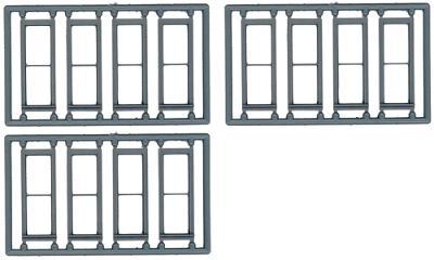 Tichy Trains 8096 HO Scale Windows - Double Hung pkg(12) -- 1/1; Scale 30 x 92" (Fits .385 x 1.1" Opening)