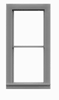 Tichy Trains 8097 HO 1/1 Dbl Hung Window w/Glazing & Shades 28"w x 64"h (12)