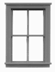 Tichy Trains 8105 HO 2/2 Dbl Hung Window w/Glazing & Shades 30"w x 47"h (12)