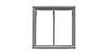 Tichy Trains 8107 HO Scale Masonry Windows - pkg(12) -- 2-Pane; 35 x 35" (Fits .4 x .4" Opening)