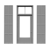 Tichy Trains 8112 Ho Door w/Iron Shutters 48"w x 115"h (3) (D)