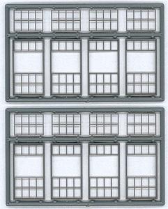 Tichy Trains 8133 HO Scale Masonry Windows - Industrial/Roundhouse w/Separate Tilt Out pkg(8) -- 20-Pane w/Tilt-Out; 60 x 104" (.68 x 1.19")