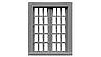 Tichy Trains 8139 HO Scale Double Casement Windows -- Scale 30 x 40"; Fits .39 x .5" Opening pkg(12)