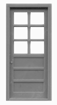 Tichy Trains 8150 HO 6-Window Panel w/3-Solid Panel Door & Glazing 33"w x 80"h (4)