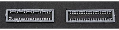 Tichy Trains 8207 HO Scale Snowbirds Roof-Mounted Snow & Ice Catchers -- Unpainted Plastic pkg(65)