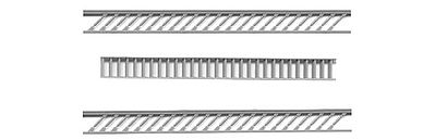 Tichy Trains 8213 HO Scale Stairway Railing w/Turned Spindles -- pkg(2)