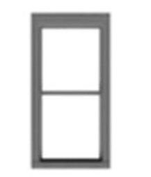 Tichy Trains 8237 HO Scale 1/1 Double-Hung Window pkg(12)