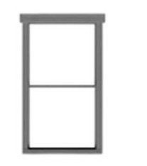 Tichy Trains 8245 HO Scale Windows -- 1/1 Double-Hung pkg(9)
