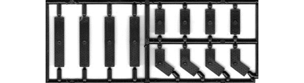 Tichy Trains 8277 HO Truss Pin Plates (3 Styles) (24) (D)