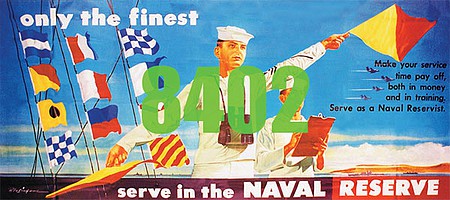 Tichy Trains 8402 HO Scale Serve in the Naval Reserve Billboard - Kit