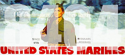 Tichy Trains 8404 HO Scale US Marines Billboard - Kit