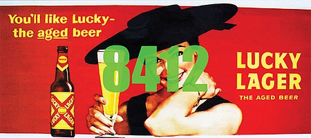 Tichy Trains 8412 HO Scale Lucky Lager Billboard - Kit