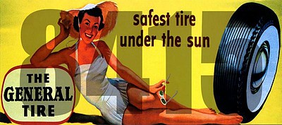 Tichy Trains 8415 HO Scale General Tire Billboard - Kit