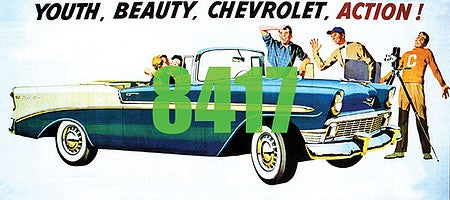 Tichy Trains 8417 HO Scale Youth, Beauty, Chevrolet, Action! Billboard - Kit