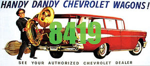 Tichy Trains 8419 HO Scale Handy Dandy Chevrolet Wagons Billboard - Kit