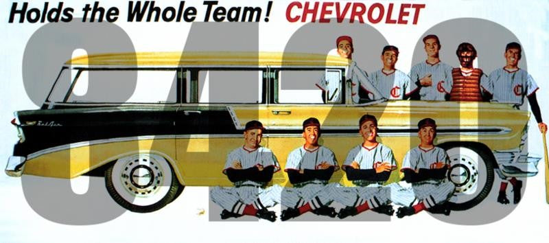 Tichy Trains 8420 HO Chevrolet Holds the Whole Team! Vintage Billboard (D)