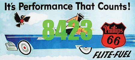 Tichy Trains 8423 HO Scale Phillips 66 Flite Fuel Billboard - Kit
