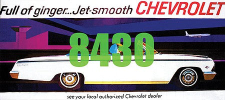 Tichy Trains 8430 HO Scale Chevrolet Billboard - Kit -- Full of Ginger - Jet Smooth Tag Line