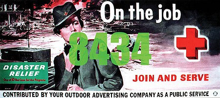 Tichy Trains 8434 HO Scale Red Cross on the Job Billboard - Kit