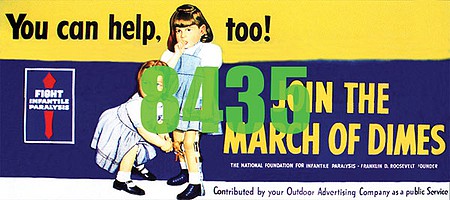 Tichy Trains 8435 HO Scale Join the March of Dimes Billboard - Kit