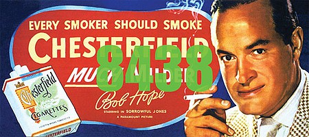 Tichy Trains 8438 HO Scale Bob Hope Chesterfield Billboard - Kit