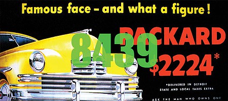 Tichy Trains 8439 HO Scale Packard $2224 Billboard - Kit