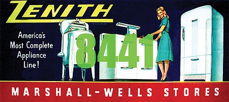 Tichy Trains 8441 HO Scale Zenith Appliances Billboard - Kit