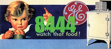 Tichy Trains 8444 HO Scale General Electric GE Billboard - Kit -- "Watch That Food" Tag Line