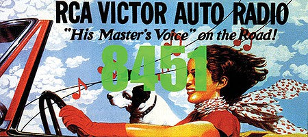 Tichy Trains 8451 HO Scale RCA Victor Auto Radio Billboard - Kit
