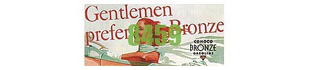 Tichy Trains 8459 HO Scale Bronze Gasoline Billboard - Kit -- 1930s Gentlemen Prefer Bronze