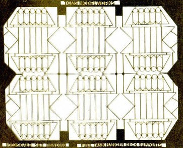 Toms Model Works 3585 1/350 Post WWII Carrier Drop Tank Hangers (D)